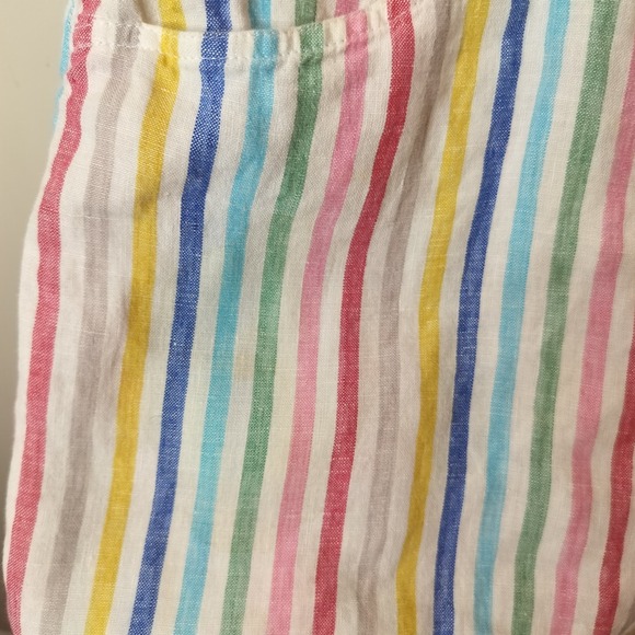 Boden Linen Rainbow Stripe Dress w/ Pockets - Picture 8 of 12